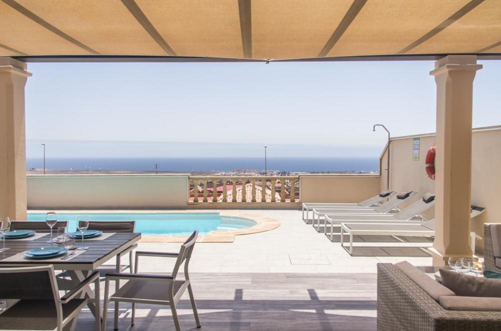 Luxurious Villa With Amazing Sea View And Pool Caleta de Fuste Exterior foto